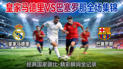皇家马德里对阵巴塞罗那全场集锦封面图